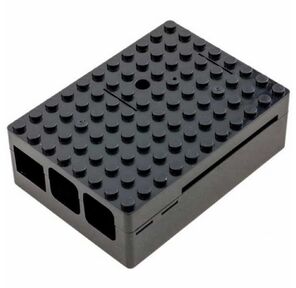 Корпус RA182 black для микрокомпьютера Raspberry Pi 3 ACD Black ABS Plastic Building Block case for Raspberry Pi 3