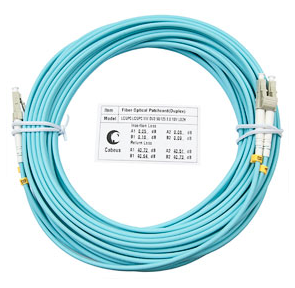 Cabeus FOP-50-LC-LC-15m Шнур оптический duplex LC-LC 50 / 125 mm OM3 15м LSZH