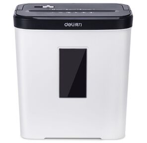 Шредер Deli E9939 белый  (секр.P-4) / фрагменты / 5лист. / 12лтр. / скобы