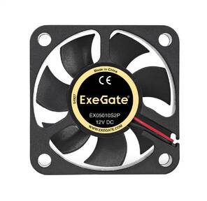 Exegate EX283365RUS Вентилятор ExeGate EX05010S2P,  50x50x10 мм,  подшипник скольжения,  2pin,  4500RPM,  24dBA
