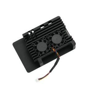 RA787 Корпус ACD Metal Aluminum Case with Four-line Double Fans for Raspberry Pi 5