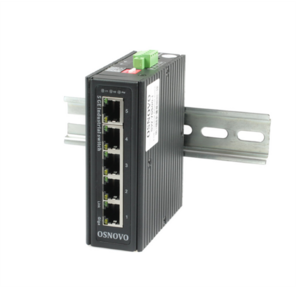 OSNOVO SW-70500-I Промышленный коммутатор Gb Ethernet на 5 портов,  5*10 / 100 / 1000Base-T,  Встроенная грозозащита 6кВ,  БП в комплект НЕ входит,  монтаж на DIN-рейку  (крепление в комплекте)
