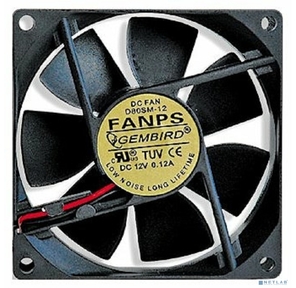 Gembird Вентилятор 80x80x25,  втулка,  2 pin,  провод 30 см  (FANPS)