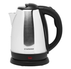 Чайник электрический Starwind SKS1053 1.8л. 1500Вт серебристый / черный  (корпус: нержавеющая сталь / пластик)