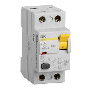 Iek MDV10-2-025-030 УЗО ВД1-63 2Р 25А 30мА ИЭК