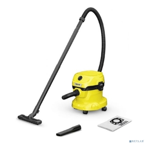 Строительный пылесос Karcher WD 2 Plus V-12 / 4 / 18 1000Вт  (уборка: сухая / сбор воды) желтый