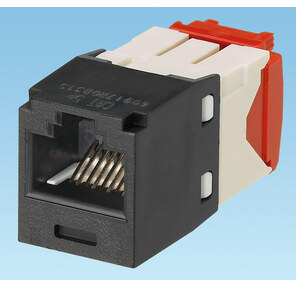 Разъем Panduit Модульный разъем MINI COM RJ45 TX5e UTP Т568A / B Enhanced  (черный)