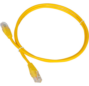 Патч-корд TWT UTP кат.5e,  с заливными колпачками,  10.0 м,  желтый