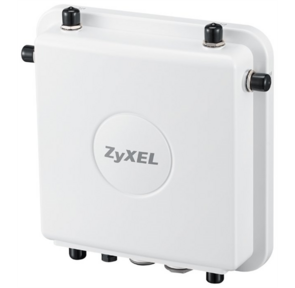 ZyXEL WAC6553D-E Всепогодная Wi-Fi точка доступа 802.11a / b / g / n / ac с двумя радиомодулями,  поддержкой технологии MIMO 3x3 и скорости передачи данных до 1300 Мбит / с,  работающая под управлением контроллера или в автономном режиме