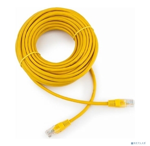 Патч-корд UTP Cablexpert PP12-10M / Y кат.5e,  10м,  литой,  многожильный  (жёлтый)