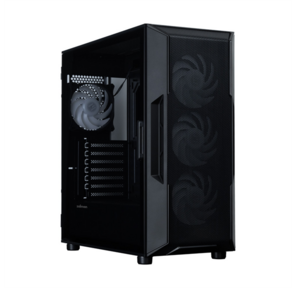 корпус ZALMAN I3 NEO ARGB V2 BLACK,  ATX,  BLACK,  FRONT MESH,  WINDOW,  2x3.5",  3x2.5",  1xUSB2.0,  2xUSB3.0,  1xUSB Type-C,  FRONT 3x120mm ARGB,  REAR 1x120mm ARGB