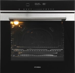 Духовой шкаф Электрический Hyundai HEO 6773 IX черный / нержавеющая сталь