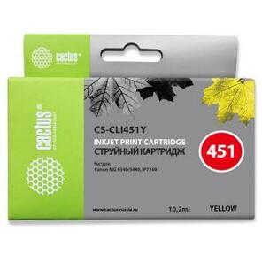 Cactus CS-CLI451Y Картридж струйный желтый для Canon MG6340 / 5440 / IP7240  (9.8мл)