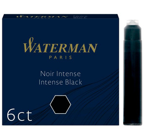 Картридж Waterman International 52011  (CWS0110940) черные чернила для ручек перьевых  (6шт)