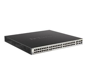 D-Link DGS-1210-52 / F3A,  L2 Smart Switch with  48 10 / 100 / 1000Base-T ports and 4 1000Base-T / SFP combo-ports.16K Mac address,  802.3x Flow Control,  256 of 802.1Q VLAN,  VID range 1-4094,  4 IP Interface, 