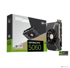 Видеокарта Zotac PCI-E 5.0 RTX 5060 SOLO NVIDIA GeForce RTX 5060 8Gb 128bit GDDR7 2497 / 28000 HDMIx1 DPx3 HDCP Ret