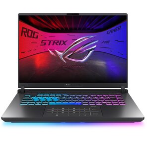 Ноутбук ASUS ROG Strix G16 G615LW-S5080 16" (2560x1600  (матовый,  240Hz) IPS) / Intel Core Ultra 9 275HX (2.7Ghz) / 32768Mb / 1024PCISSDGb / noDVD / Ext:NVIDIA GeForce RTX 5080 (16384Mb) / Cam / BT / WiFi / 90WHr / war 1y / 2.65kg / Eclipse Gray / DOS