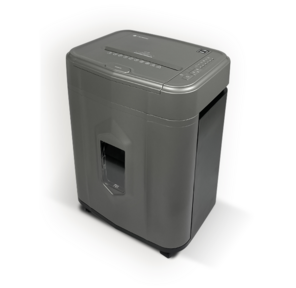 Уничтожитель документов ГЕЛЕОС АП23-5,  DIN P-5  (5 ур-нь секр.),  фрагмент 1, 9х12мм,  АВТОПОДАЧА 145 лист  (70г / м2),  пл.карты / скрепки / скобы,  23 литра