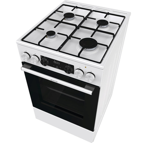 Плита Комбинированная Gorenje GK5C60WJ белый  (стеклянная крышка) реш.сталь