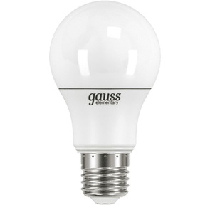 GAUSS 23227A Светодиодная лампа LED Elementary A60 7W E27 540lm 4100K 1 / 10 / 100 0