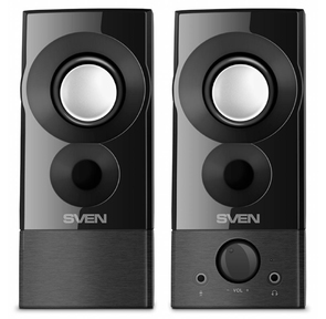 Sven 357 черный {Питание через USB-порт ПК,  ноутбука или адаптер DC 5V}