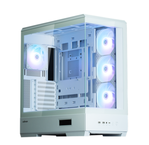 ZALMAN P50 DS,  ATX,  WHITE,  WINDOW,  2x3.5",  3x2.5",  1xUSB TYPE-C,  2xUSB3.0,  SIDE 3x120mm ARGB,  REAR 1x120mm ARGB