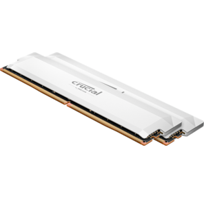Оперативная память Crucial Pro Gaming by Micron  DDR5-6400   64GB Kit  (2x32GB)  UDIMM CL40 White 1.35V,  1 Year Warrаnty