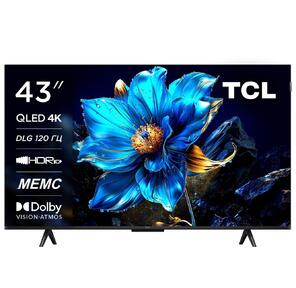 Телевизор QLED TCL 43" 43P7L-RU черный 4K Ultra HD 60Hz DVB-T DVB-T2 DVB-C DVB-S DVB-S2 USB WiFi Smart TV