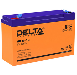 Аккумуляторная батарея Delta HR 6-12  (6V,  12Ah)  для  UPS