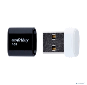 Smartbuy USB Drive 4GB LARA Black  (SB4GBLara-K)