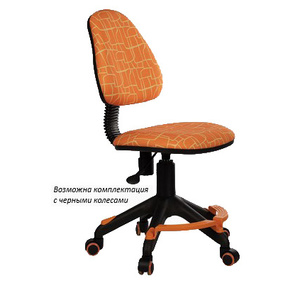 Кресло детское Бюрократ KD-4-F / GIRAFFE оранжевый жираф колеса оранжевый