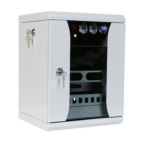 Шкаф настенный ЦМО 10" ШРН-12.255-10 12U 320x305мм пер.дв.стекл съемные бок.пан. серый