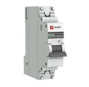 EKF mcb4763-1-25B-pro Автоматический выключатель 1P 25А  (В) 4, 5kA ВА 47-63 EKF PROxima