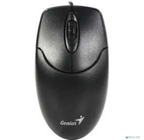 Мышь NetScroll 120 V2,  USB,  чёрная  (black,  optical 1000dpi,  подходит под обе руки)