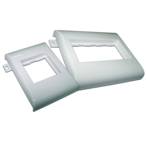 Пластиковый суппорт 45Х90,  безвинтовой на защелках,  в короб 100 мм