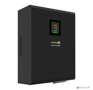 Exegate EX296003RUS ИБП  (инвертор,  синус,  для котла) настенный ExeGate FineSine SX-3000.LCD.AVR.2SH.T <3000VA / 2100W,  чистая синусоида,  цветной LCD-дисплей,  AVR,  2*Schuko + клеммы,  линейно-интерактивны