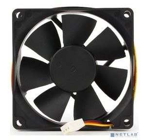 Gembird Вентилятор 80x80x25,  подшипник,  3 pin,  провод 30 см,  3100 об / мин [FANCASE / BALL-3100]