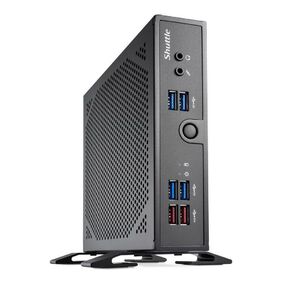 Платформа системного блока с ЦПУ Shuttle DS50U5 Intel i5-1335U,  Fanless Support 3 displays,  2xDDR5 SODIMM,  (1)HDMI 2.0b+ (1)DisplayPort 1.4+VGA, WLAN optional,  90W power adapter, VESA.