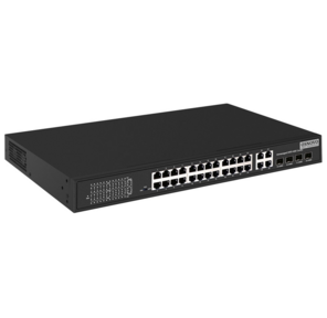 OSNOVO PoE коммутатор 24 x 10 / 100 Base-T PoE,   4 x GE Combo Uplink RJ45 / SFP,  PoE на порт - до 30W,  суммарно PoE до 385W