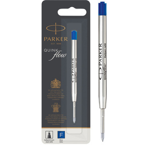 Стержень шариковый Parker QuinkFlow Z08  (CW1950368) F 0.8мм синие чернила блистер
