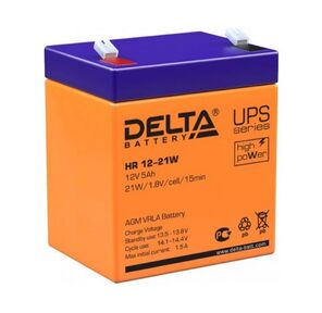 DELTA HR 12-21W  (12V 5Ah),  12V voltage,  5A*h capacity,  151x52x99mm,  operational life 8 years