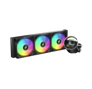 Система водяного охлаждения Ocypus Sigma L36 BK ARGB,  360mm,  LCD Pump 2.4",  3x120mm ARGB fans,  LGA115X / 1200 / 1700 / 18XX,  AM4 / AM5