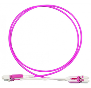 Кабель Патч-корд Lanmaster LAN-2LC-2LC / OM4-1.0 2x50 / 125 OM4 LC дуплекс-LC дуплекс 1м LSZH желтый