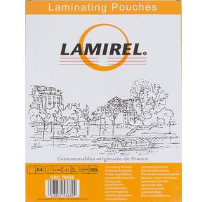 Пленка для ламинирования Fellowes 75мкм A4  (100шт) 105x75мм Lamirel