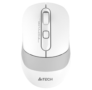 Мышь A4Tech Fstyler FB10C белый / серый оптическая  (2400dpi) беспроводная BT / Radio USB  (4but)