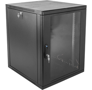 ЦМО Шкаф телекоммуникационный настенный сварной 12U  (600  650) съёмные стенки,  дверь стекло,  чёрный