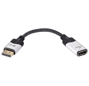 Адаптер DisplayPort (M) ---> HDMI (F) 0.15m 4K@60Hz VCOM <CG621M-0.15>