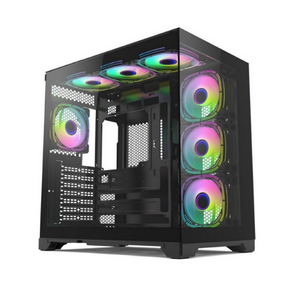 Корпус для ПК Forza FZ-G42A Seaview TG ATX Case,  black,  w / o psu,  Tempered glass front panel,  1x3, 5",  3x2, 5", 
USB3.