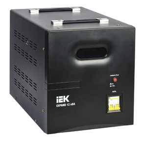 Стабилизатор напряжения IEK Expand 12кВА однофазный черный  (IVS21-1-012-11)