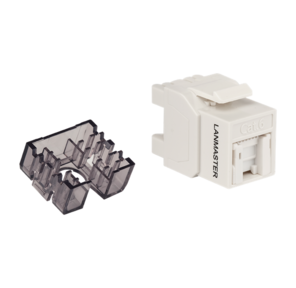 Модуль Модуль Keystone,  RJ45,  неэкранированный,  кат.6,  со встроенной шторкой,  180 градусов,  белый